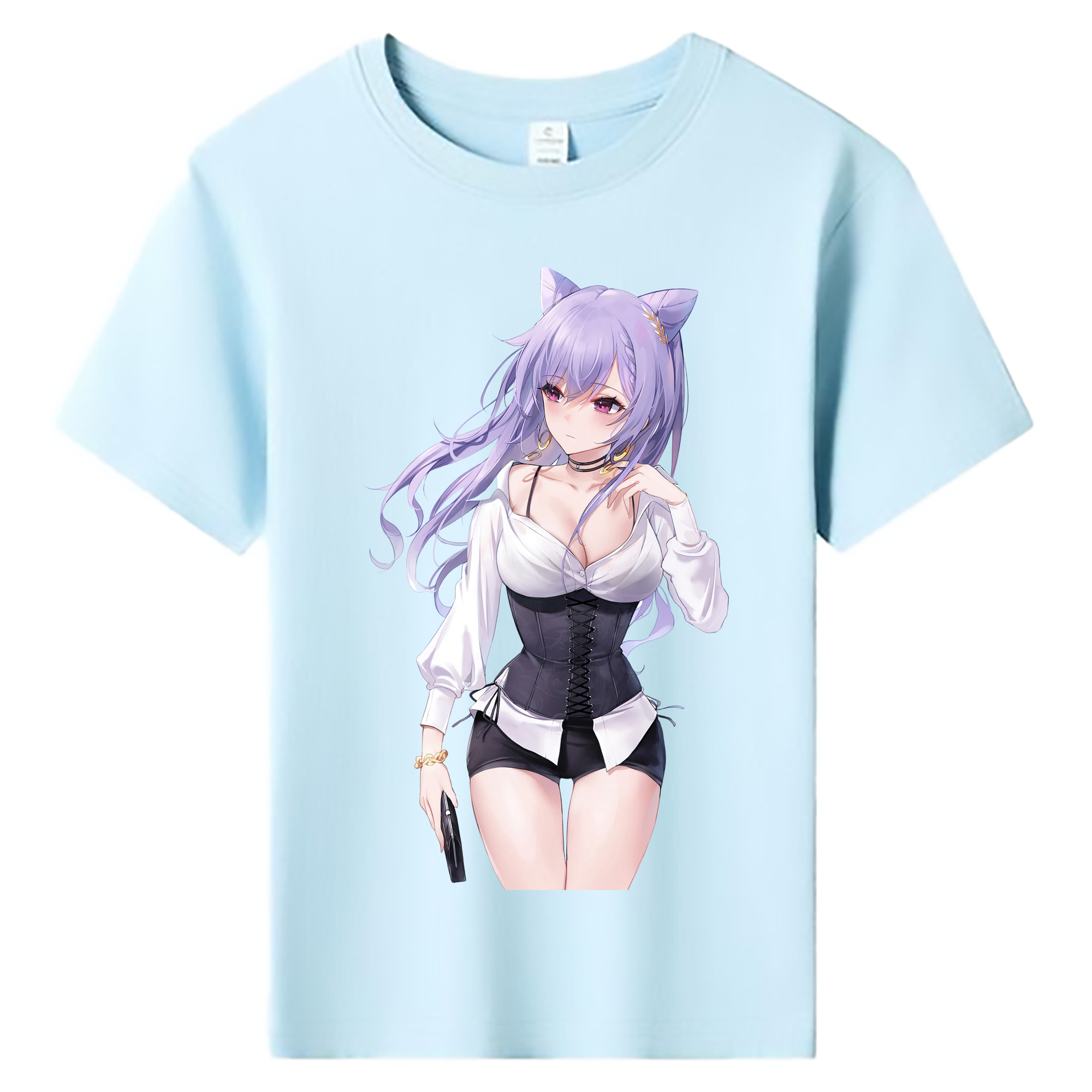 げんし神 刻晴 こくせい genshin Kokusei 綿100％キッズTシャツ（フロントプリント）